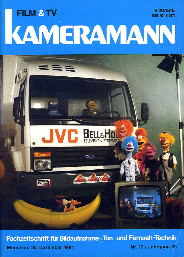 FILM TV KAMERAMANN magazine side cover Issue 12  1984
