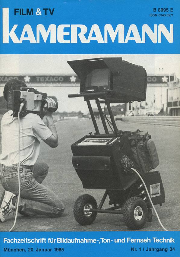 FILM TV KAMERAMANN magazine side cover Issue 1  1985
