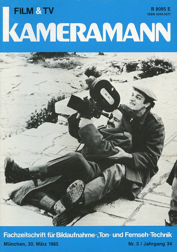 FILM TV KAMERAMANN magazine side cover Issue 3  1985