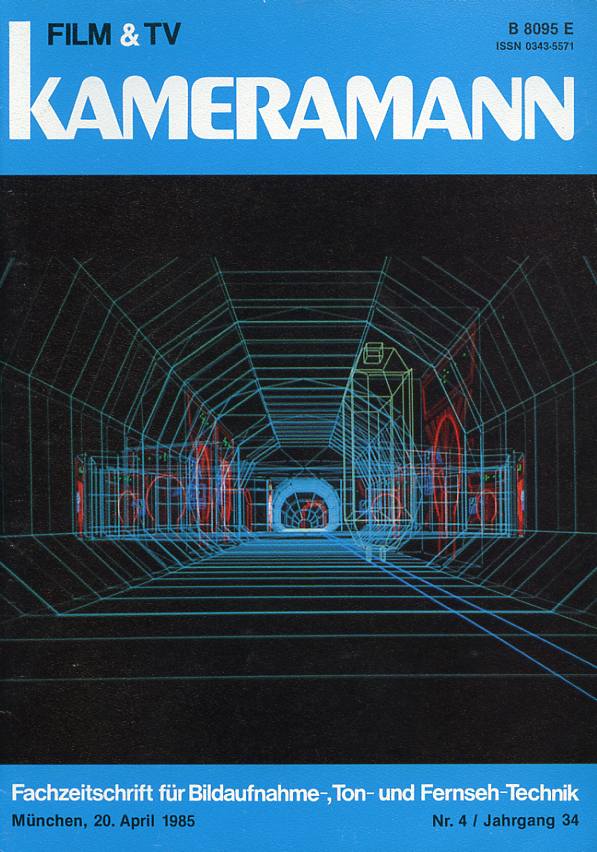 FILM TV KAMERAMANN magazine side cover Issue 4  1985