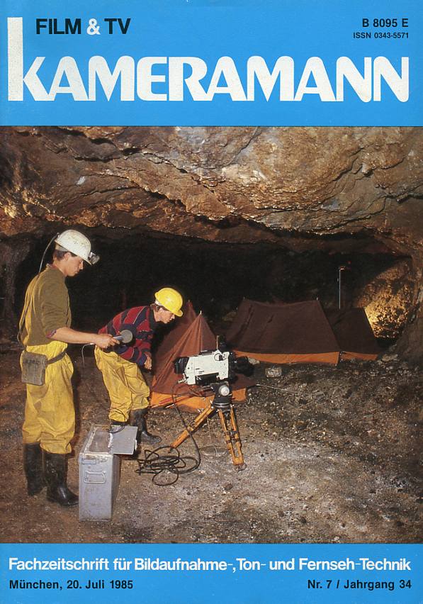FILM TV KAMERAMANN magazine side cover Issue 7  1985