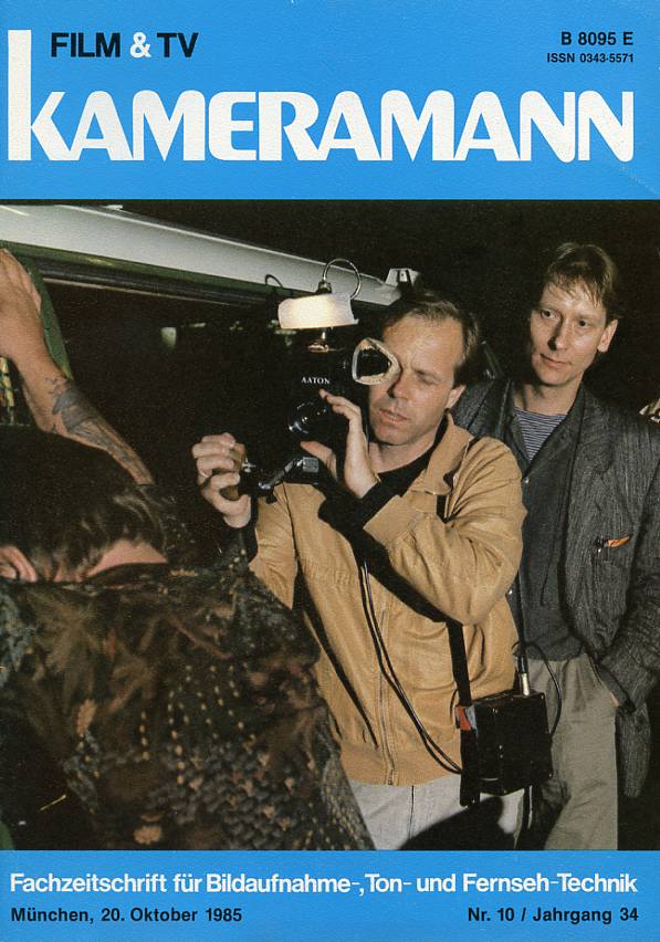 FILM TV KAMERAMANN magazine side cover Issue 10  1985