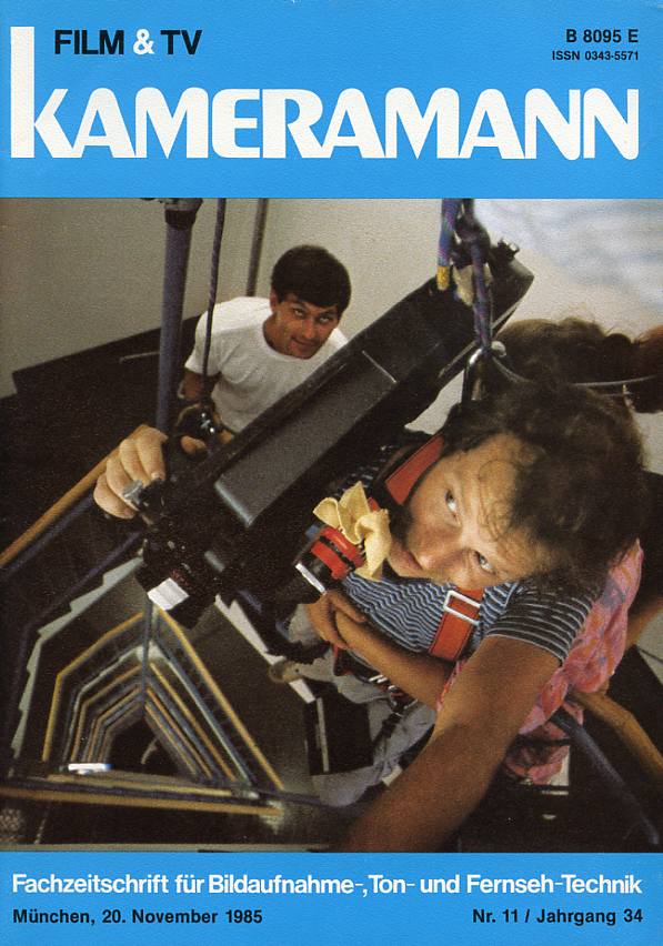 FILM TV KAMERAMANN magazine side cover Issue 11  1985