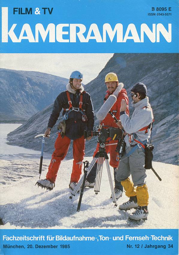 FILM TV KAMERAMANN magazine side cover Issue 12  1985