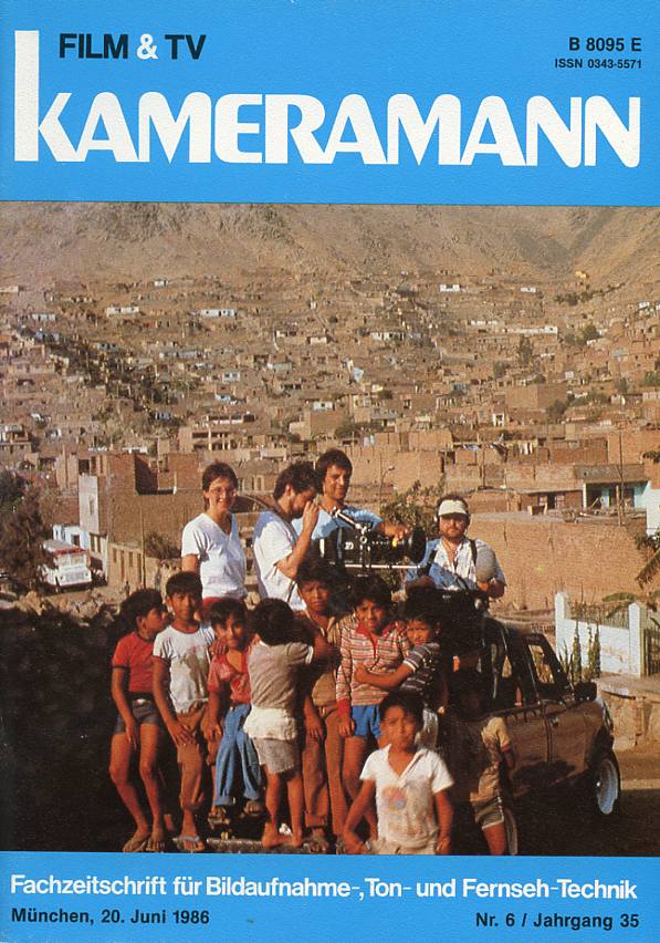 FILM TV KAMERAMANN magazine side cover Issue 6  1986