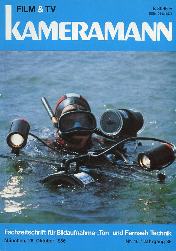 FILM TV KAMERAMANN magazine side cover Issue 10  1986
