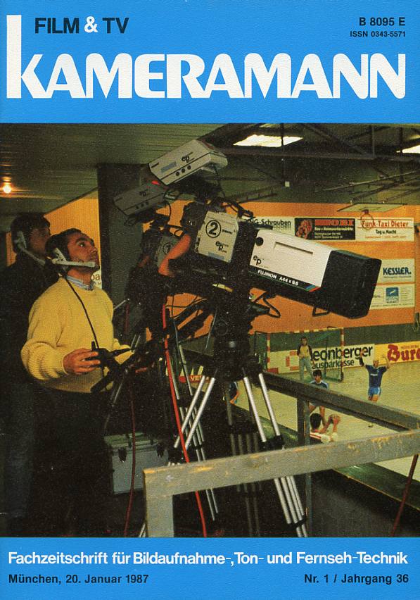 FILM TV KAMERAMANN magazine side cover Issue 1  1987
