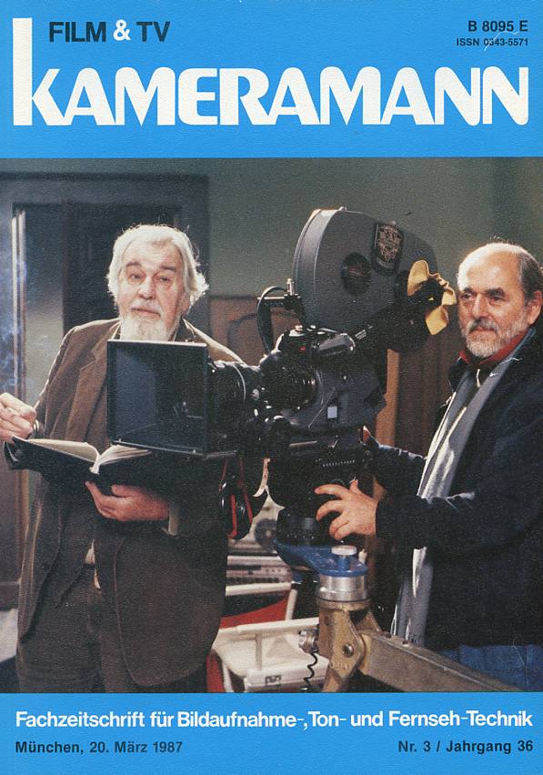 FILM TV KAMERAMANN magazine side cover Issue 3  1987