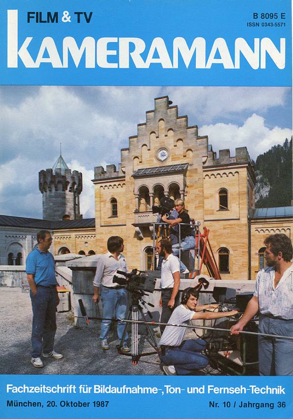 FILM TV KAMERAMANN magazine side cover Issue 10  1987