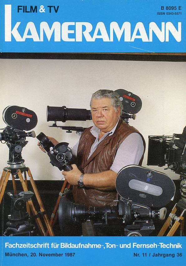 FILM TV KAMERAMANN magazine side cover Issue 11  1987