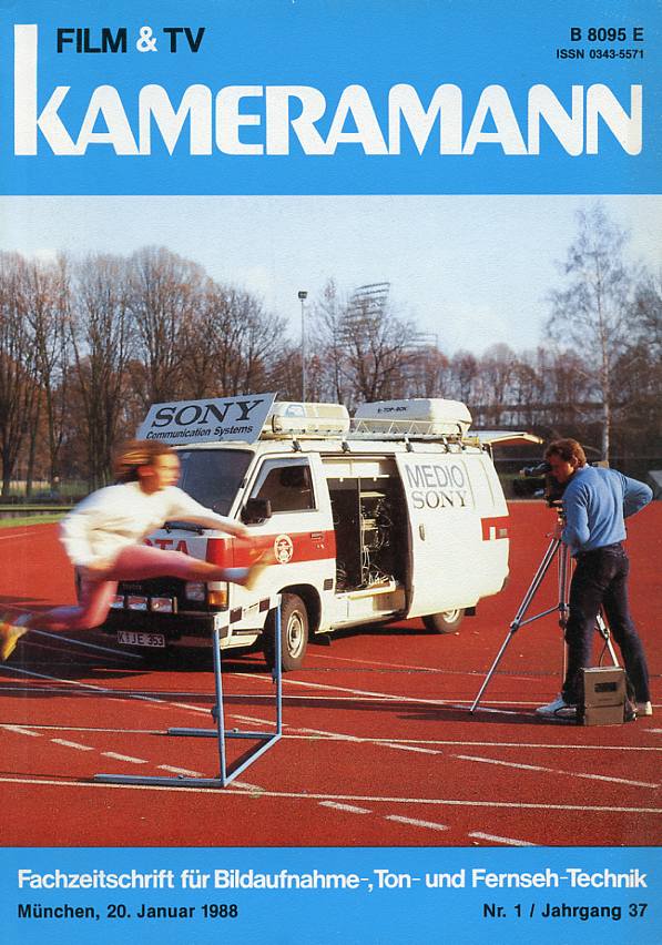 FILM TV KAMERAMANN magazine side cover Issue 1  1988