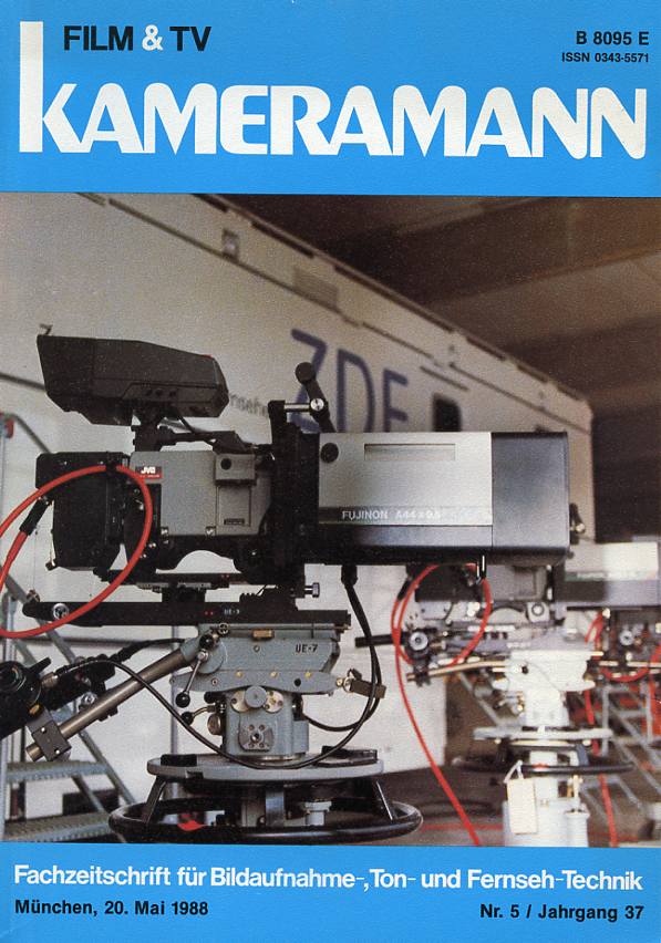 FILM TV KAMERAMANN magazine side cover Issue 5  1988