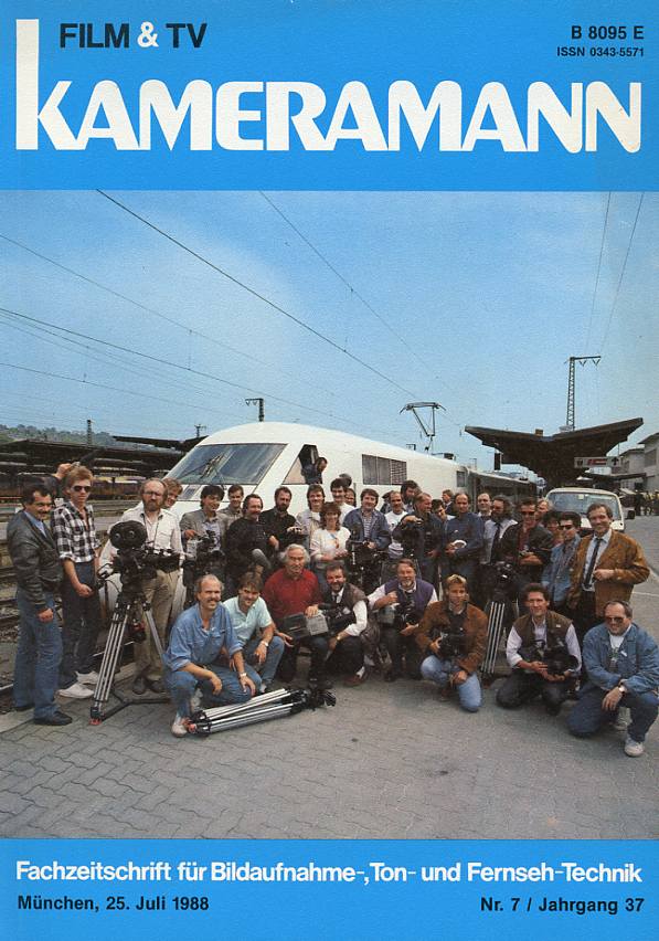 FILM TV KAMERAMANN magazine side cover Issue 7  1988