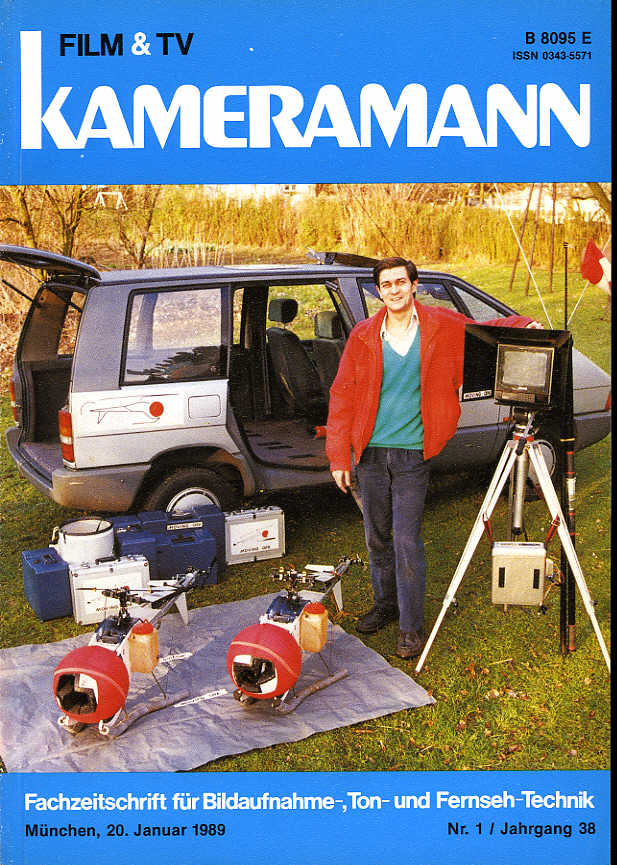 FILM TV KAMERAMANN magazine side cover Issue 1  1989