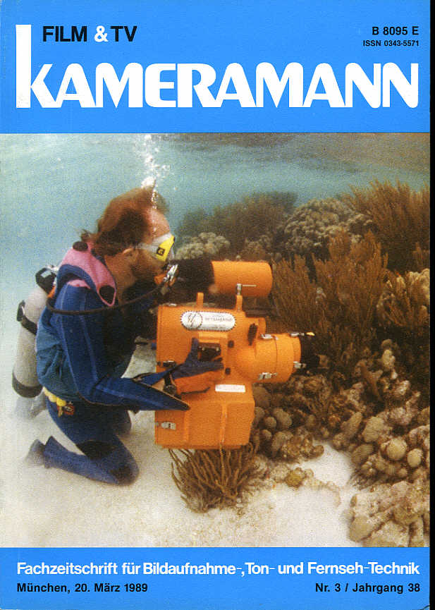 FILM TV KAMERAMANN magazine side cover Issue 3  1989