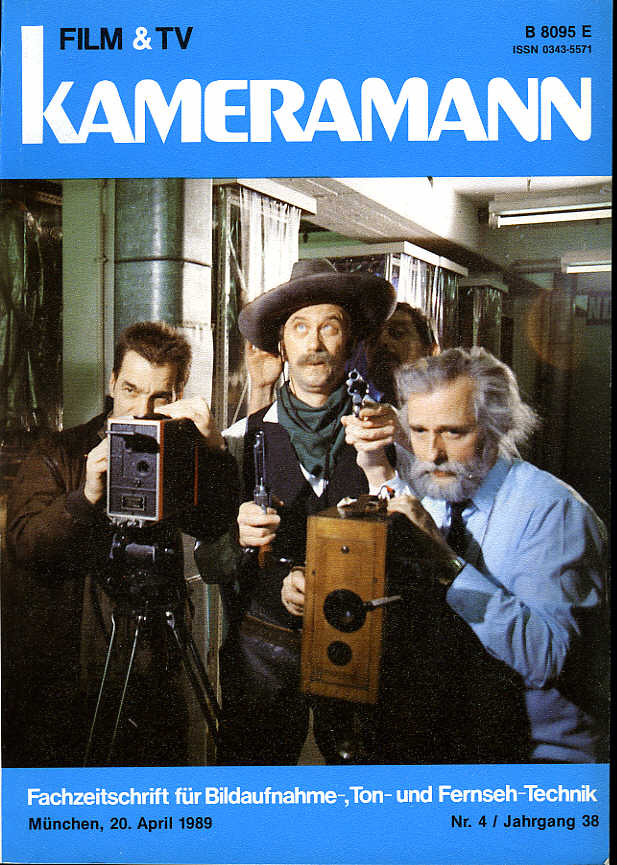 FILM TV KAMERAMANN magazine side cover Issue 4  1989