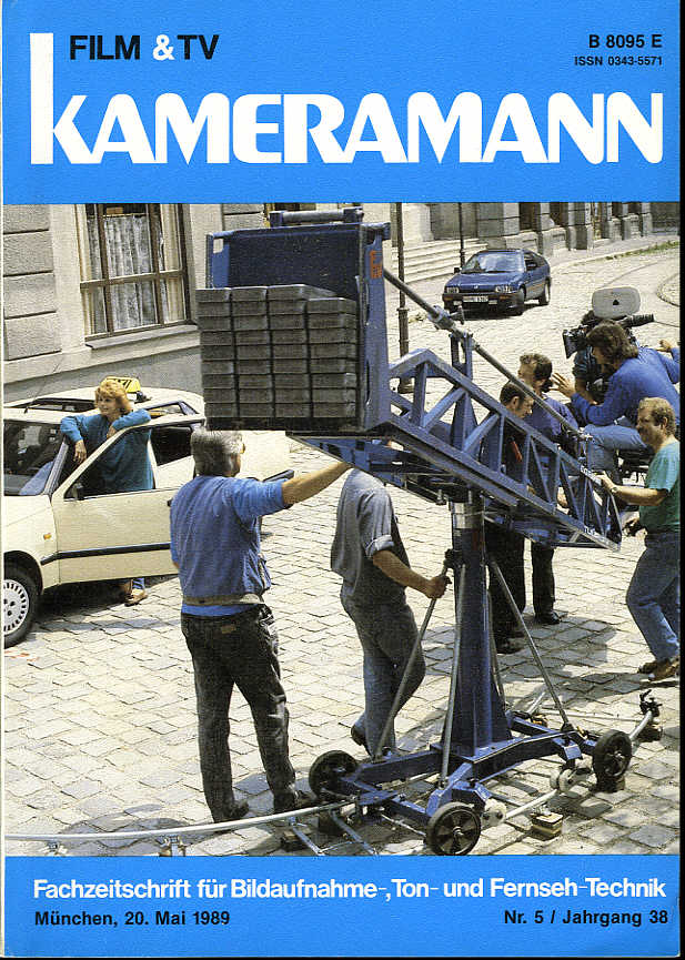 FILM TV KAMERAMANN magazine side cover Issue 5  1989