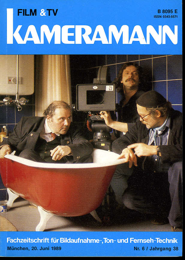 FILM TV KAMERAMANN magazine side cover Issue 6  1989
