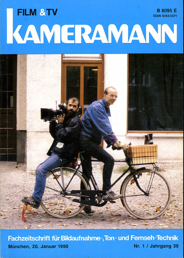 FILM TV KAMERAMANN magazine side cover Issue 1  1990