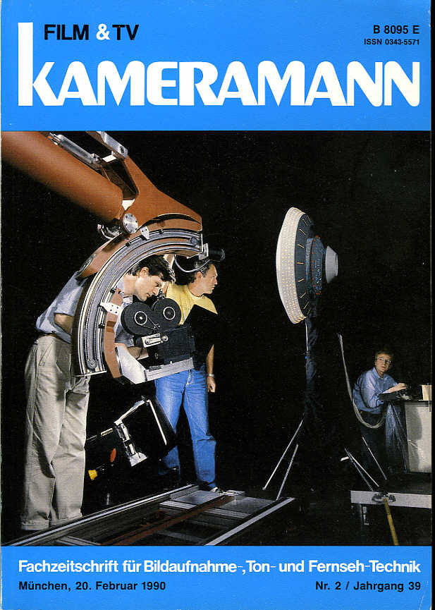 FILM TV KAMERAMANN magazine side cover Issue 2  1990