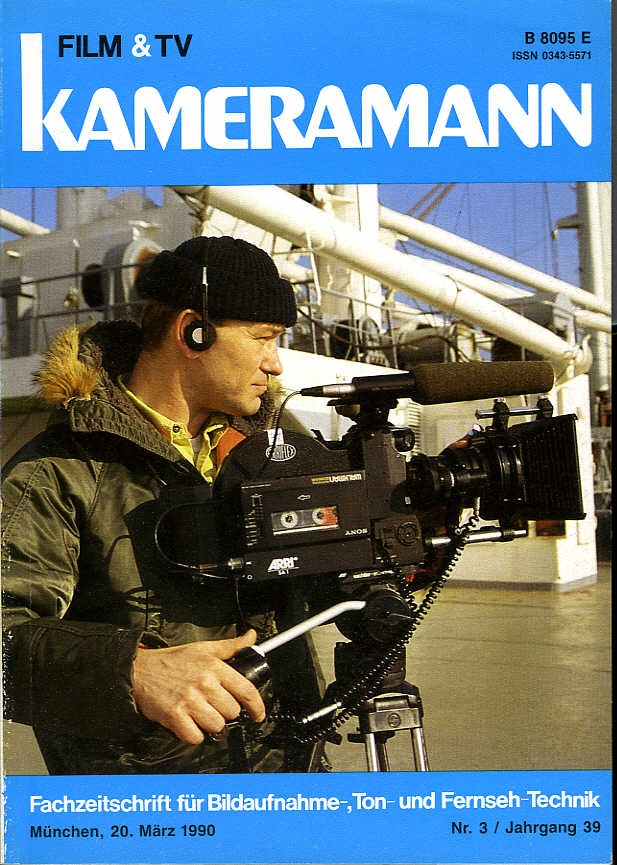 FILM TV KAMERAMANN magazine side cover Issue 3  1990