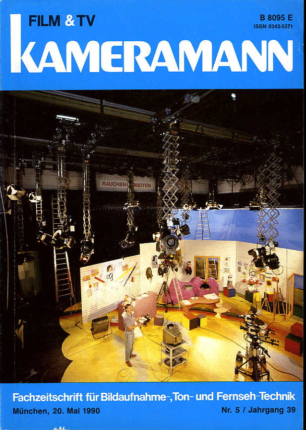 FILM TV KAMERAMANN magazine side cover Issue 5  1990