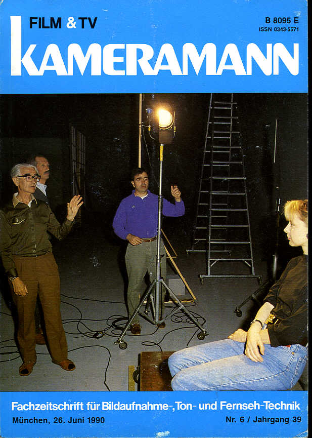 FILM TV KAMERAMANN magazine side cover Issue 6  1990