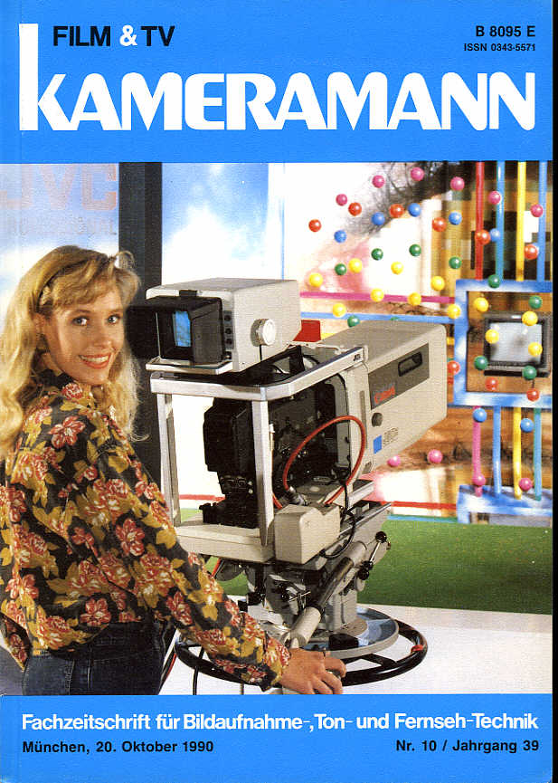 FILM TV KAMERAMANN magazine side cover Issue 10  1990
