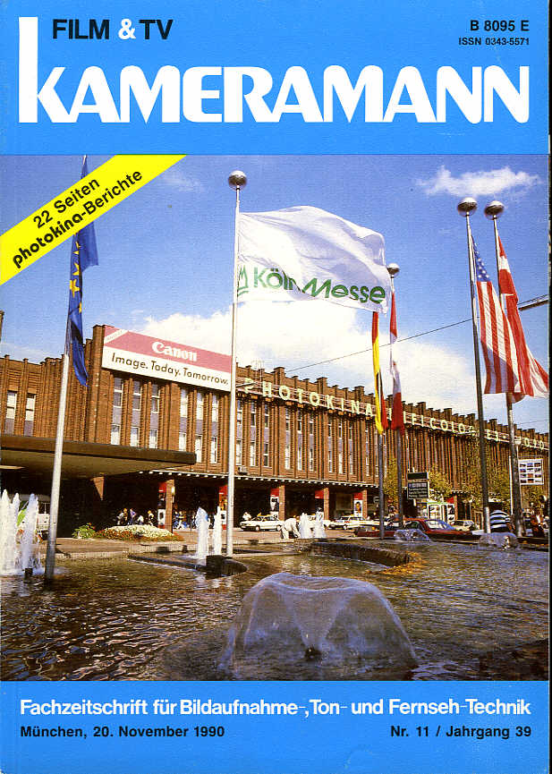FILM TV KAMERAMANN magazine side cover Issue 11  1990