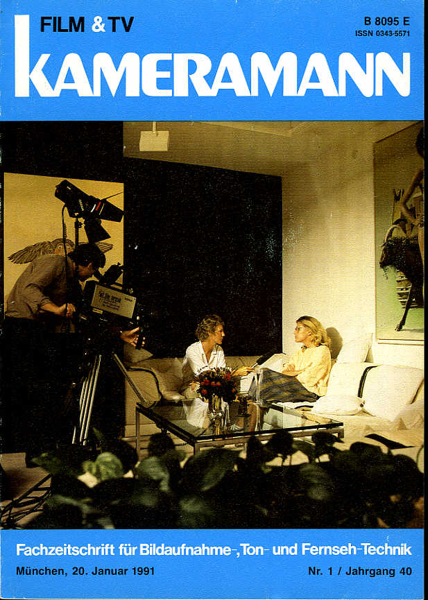 FILM TV KAMERAMANN magazine side cover Issue 1  1991