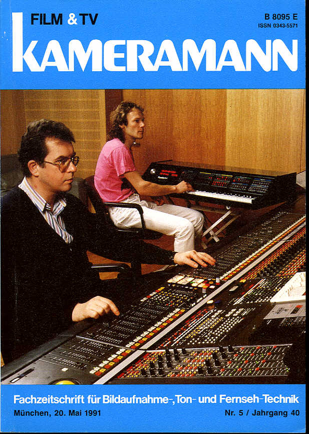 FILM TV KAMERAMANN magazine side cover Issue 5  1991