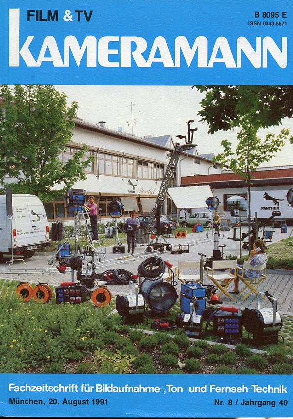 FILM TV KAMERAMANN magazine side cover Issue 8  1991