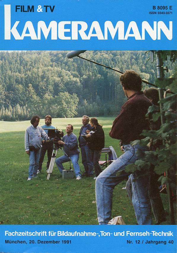 FILM TV KAMERAMANN magazine side cover Issue 12  1991
