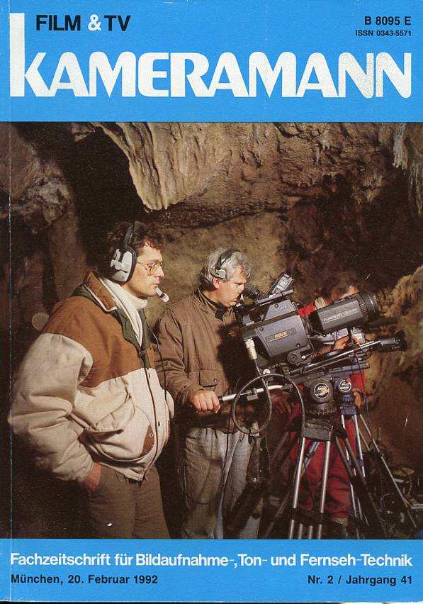 FILM TV KAMERAMANN magazine side cover Issue 2  1992
