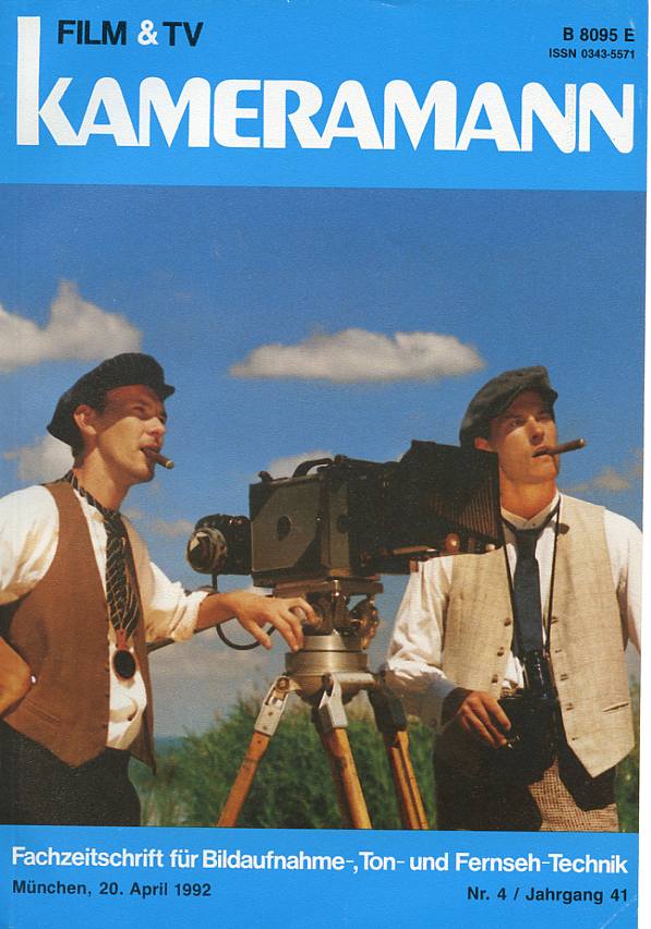 FILM TV KAMERAMANN magazine side cover Issue 4  1992