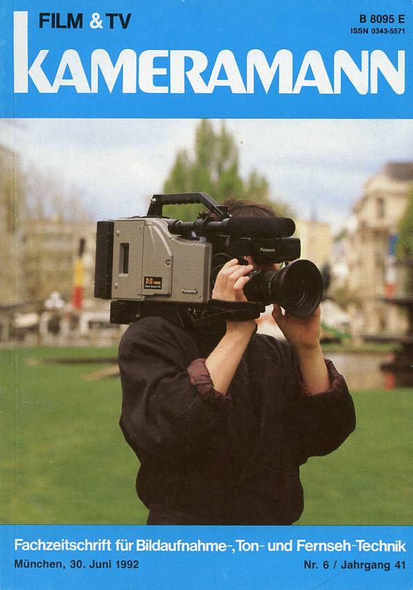 FILM TV KAMERAMANN magazine side cover Issue 6  1992