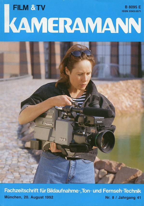 FILM TV KAMERAMANN magazine side cover Issue 8  1992