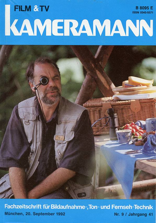 FILM TV KAMERAMANN magazine side cover Issue 9  1992