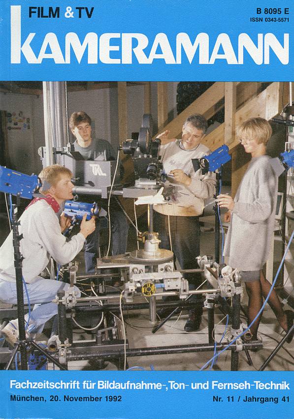 FILM TV KAMERAMANN magazine side cover Issue 11  1992