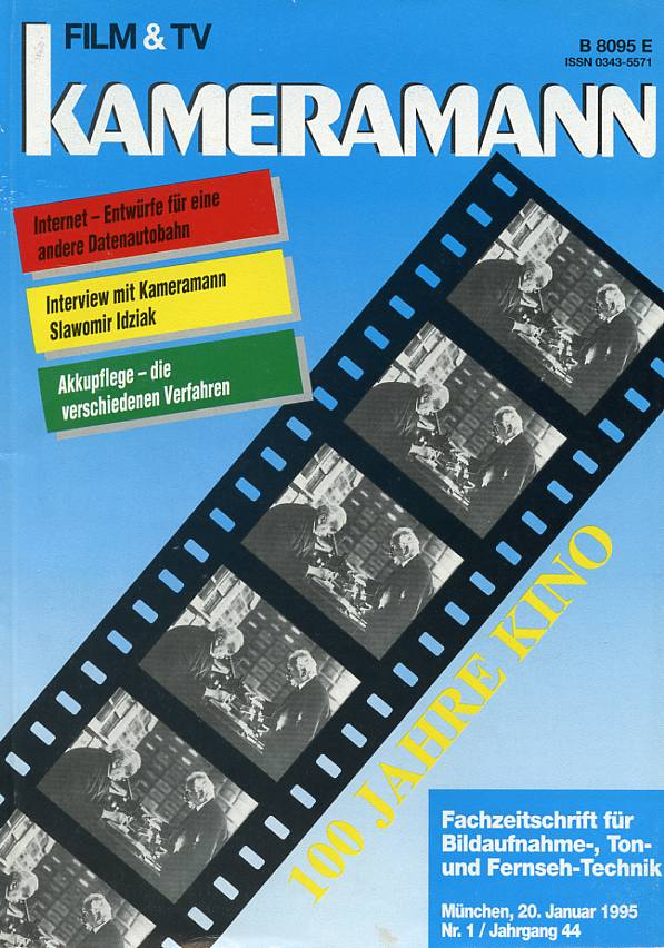 FILM TV KAMERAMANN magazine side cover Issue 1  1995