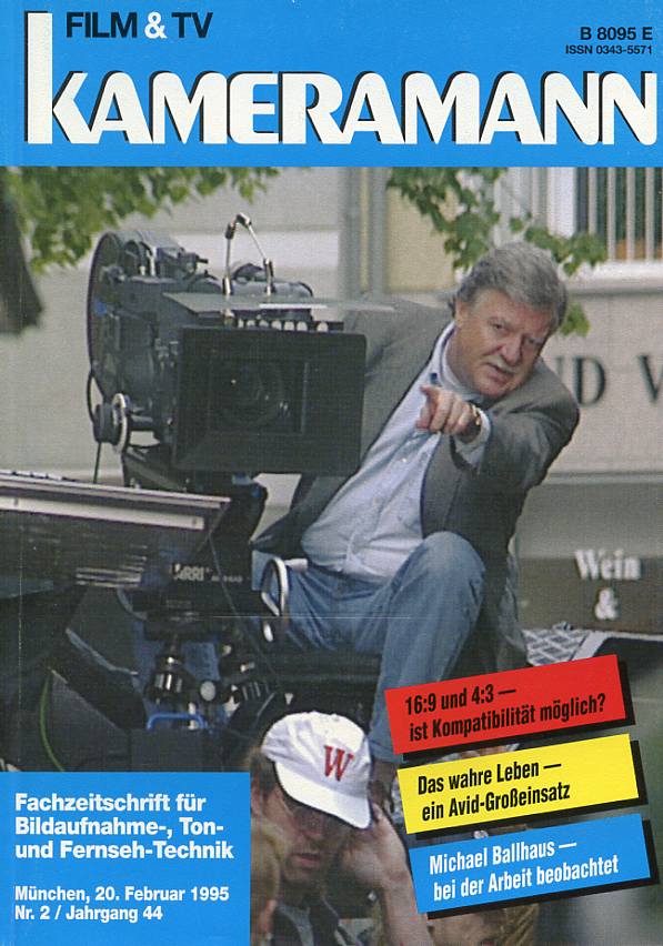 FILM TV KAMERAMANN magazine side cover Issue 2  1995