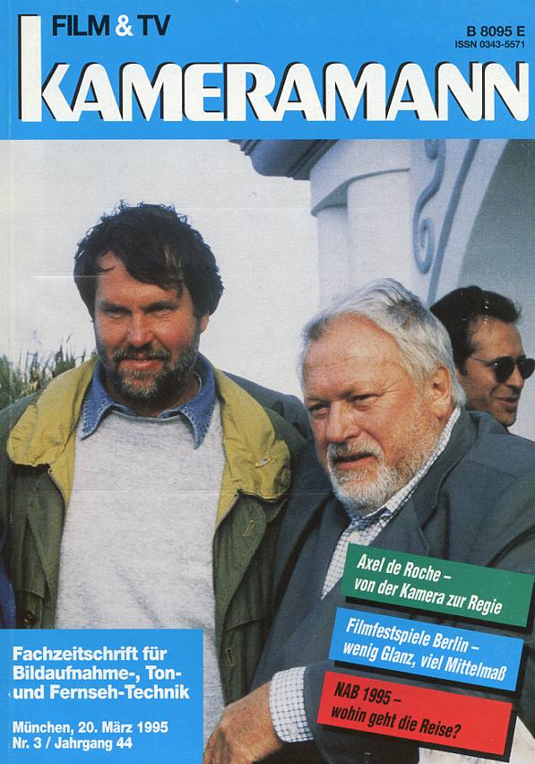 FILM TV KAMERAMANN magazine side cover Issue 3  1995
