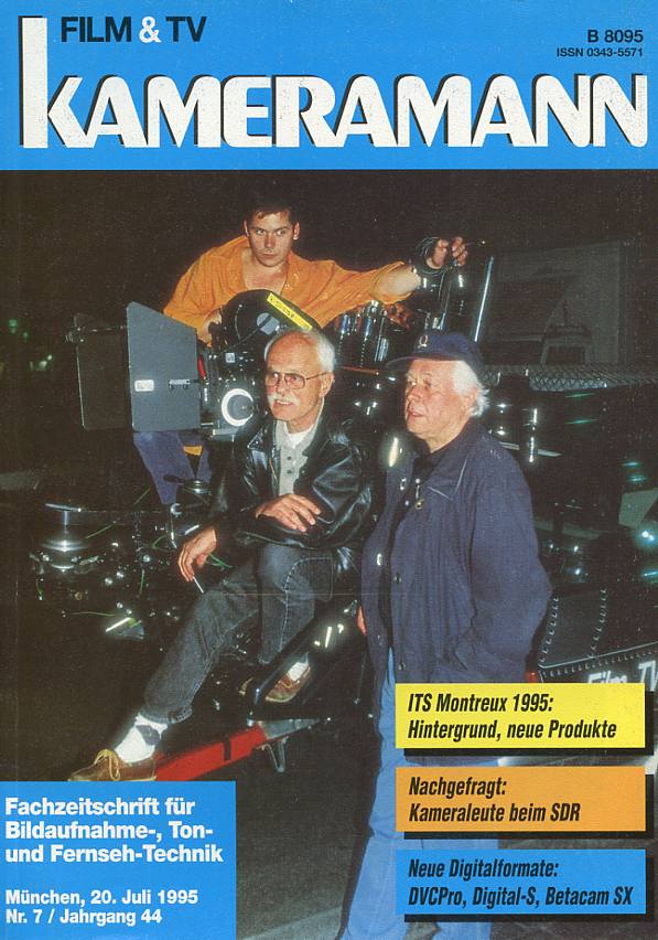FILM TV KAMERAMANN magazine side cover Issue 7  1995