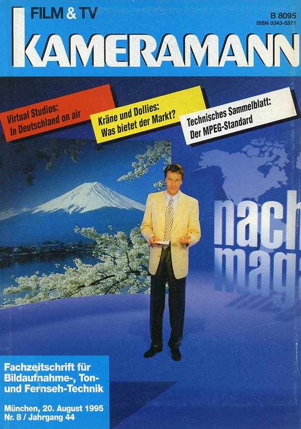 FILM TV KAMERAMANN magazine side cover Issue 8  1995