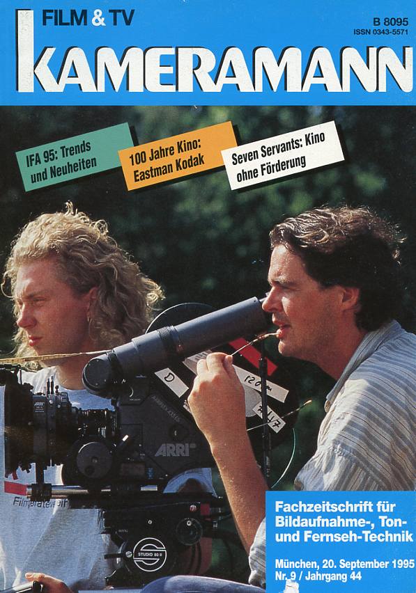 FILM TV KAMERAMANN magazine side cover Issue 9  1995