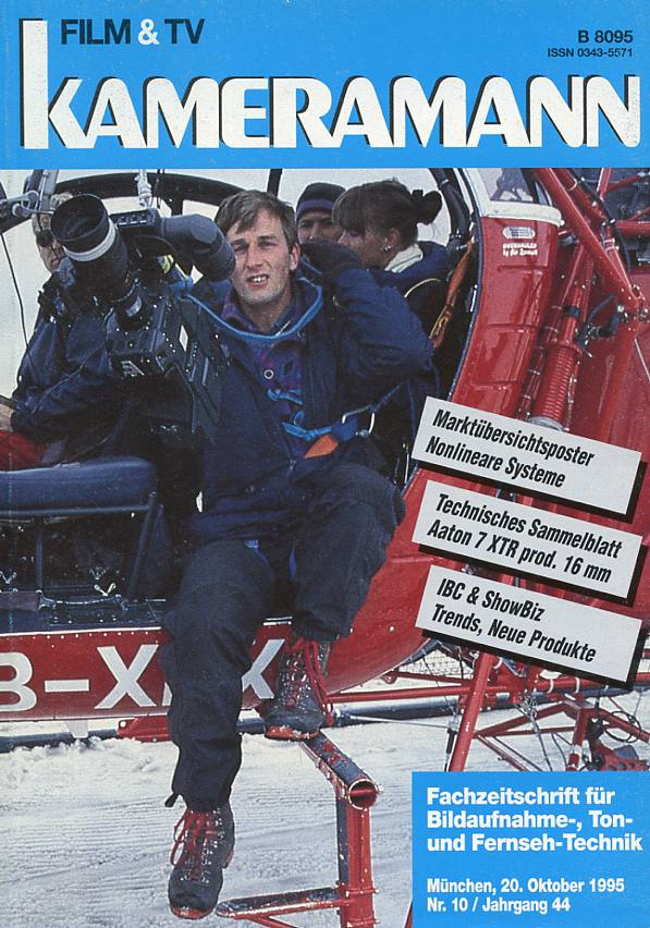 FILM TV KAMERAMANN magazine side cover Issue 10  1995
