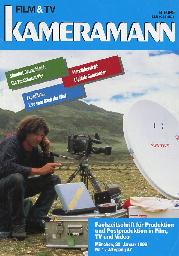FILM TV KAMERAMANN magazine side cover Issue 1  1998