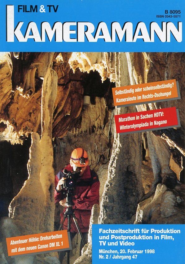 FILM TV KAMERAMANN magazine side cover Issue 2  1998
