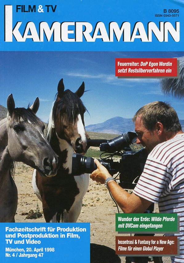 FILM TV KAMERAMANN magazine side cover Issue 4  1998