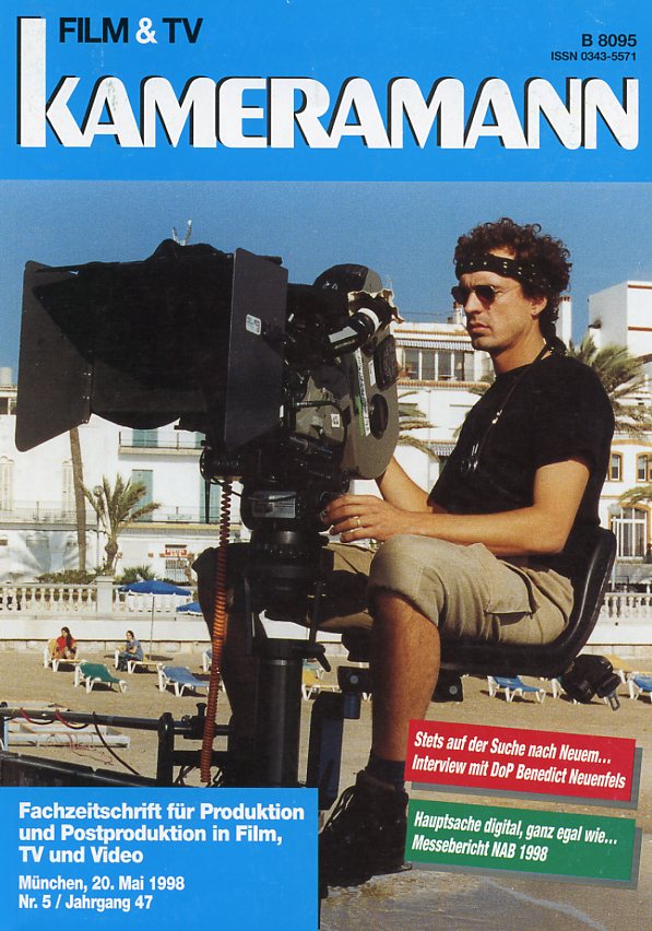 FILM TV KAMERAMANN magazine side cover Issue 5  1998